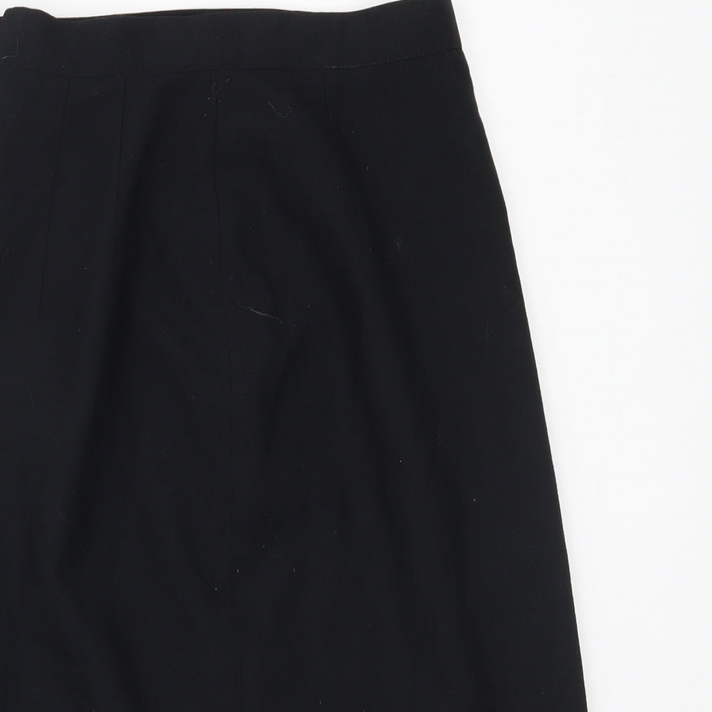 E.A.S Womens Black  Polyester Straight & Pencil Skirt Size 10