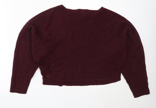 Womens UK Size M New Look Purple Pullover Jumper