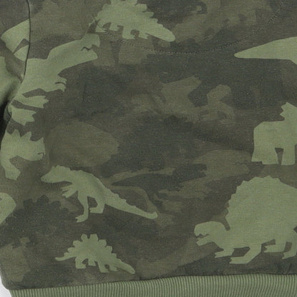 Primark Boys Green Camouflage Cotton Pullover Sweatshirt Size 2-3 Years