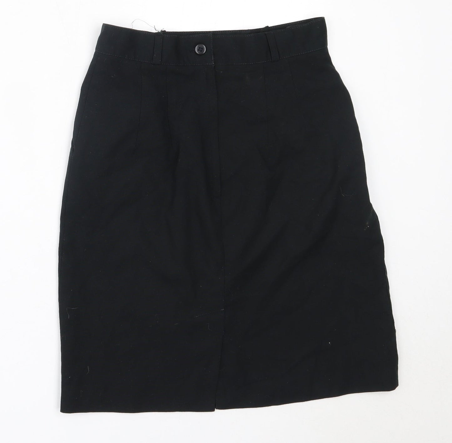 Back to Basix Womens Black  Polyester Straight & Pencil Skirt Size 10