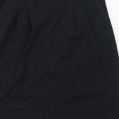 Back to Basix Womens Black  Polyester Straight & Pencil Skirt Size 10