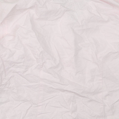 Dorothy Perkins Womens Pink  Cotton Basic Button-Up Size 16 Collared