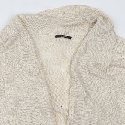 George Womens Ivory Round Neck  Acrylic Cardigan Jumper Size 20