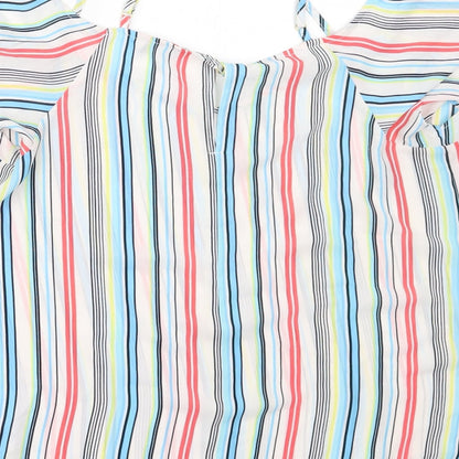Womens UK Size 12 Peacocks White Basic Blouse