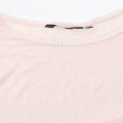 New Look Girls Pink Round Neck  Viscose Pullover Jumper Size 10-11 Years