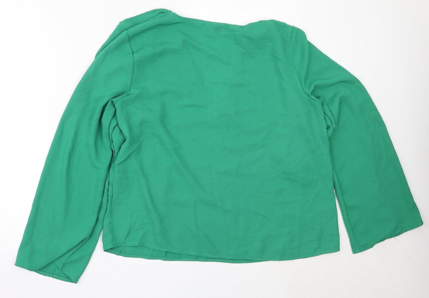 Womens UK Size 14 In the Style Green Basic Blouse