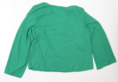 Womens UK Size 14 In the Style Green Basic Blouse