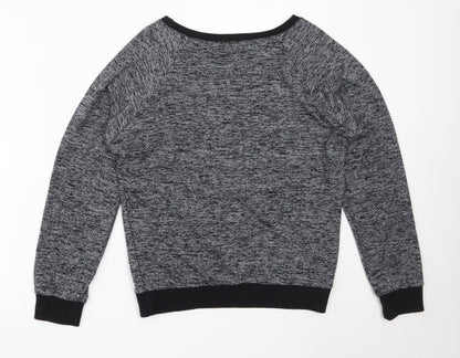 Quiz Womens Grey  Polyester Pullover Sweatshirt Size S