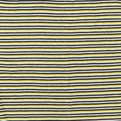 Womens UK Size S Zara Yellow Basic T-Shirt