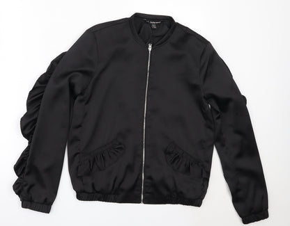 Womens UK Size XS trf Black Jacket