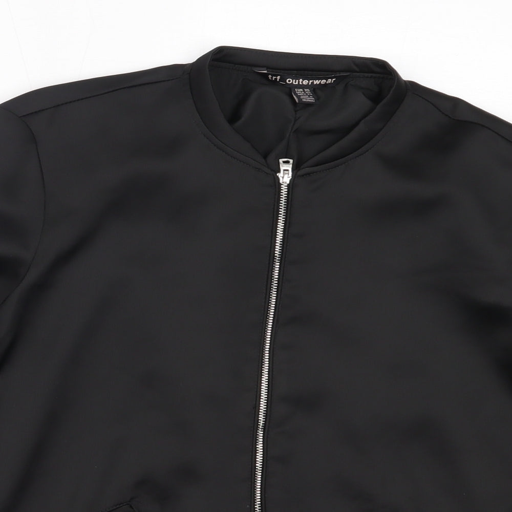 Womens UK Size XS trf Black Jacket