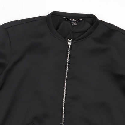 Womens UK Size XS trf Black Jacket