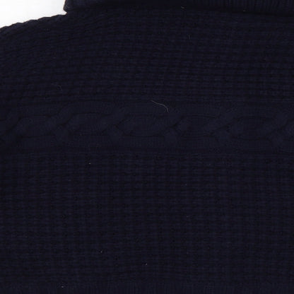 Womens UK Size 16 Red Herring Blue Cardigan Jumper