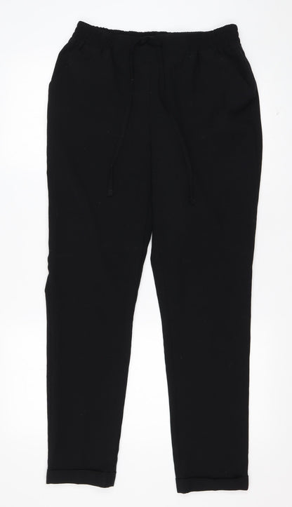 Womens UK Size 8 NEXT Regular Fit  Black Trousers