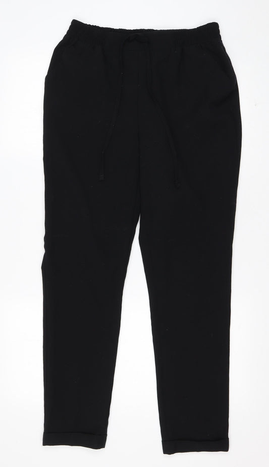 Womens UK Size 8 NEXT Regular Fit  Black Trousers