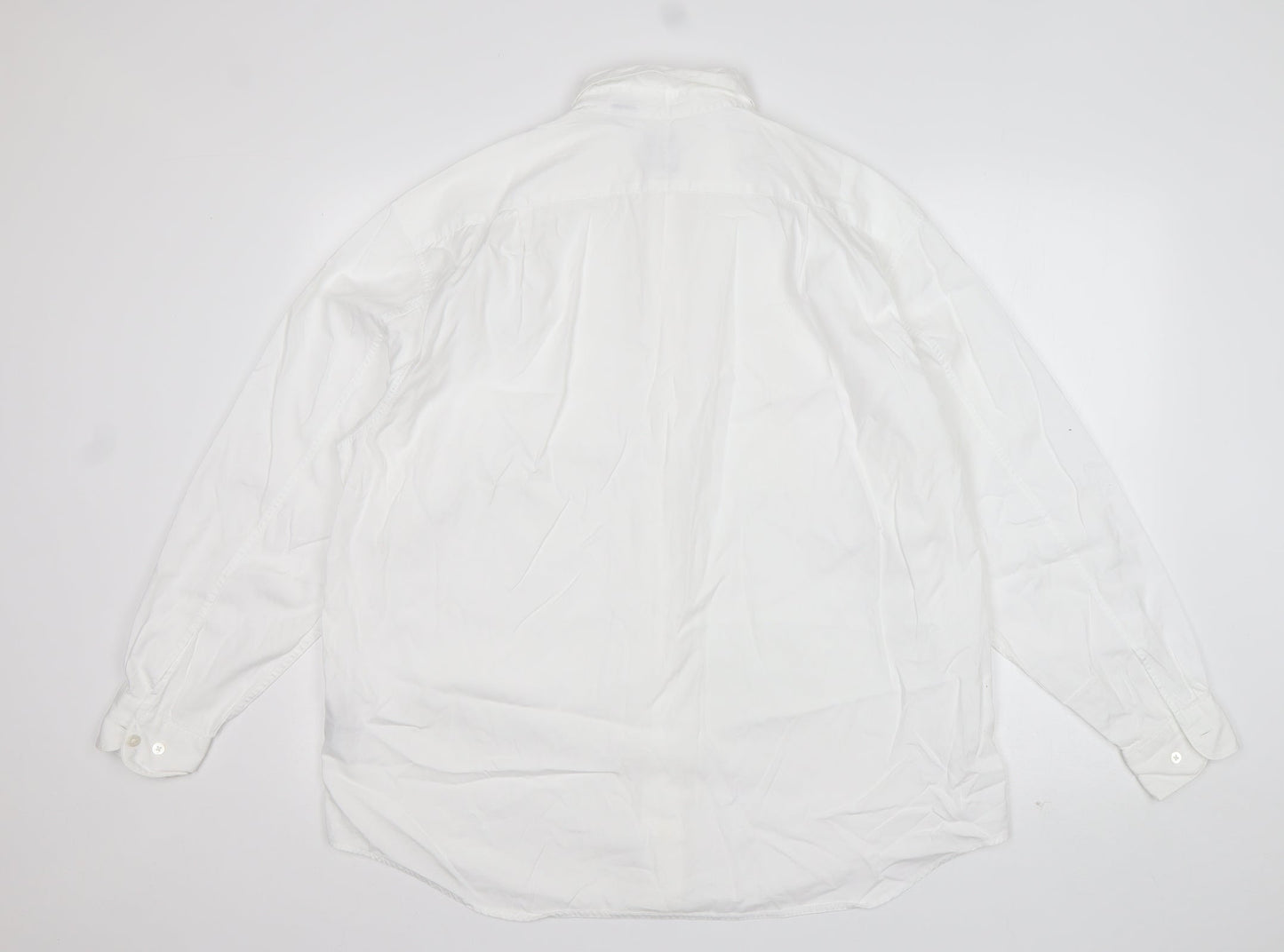 Womens UK Size L Gap White Basic Button-Up