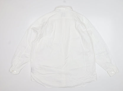 Womens UK Size L Gap White Basic Button-Up