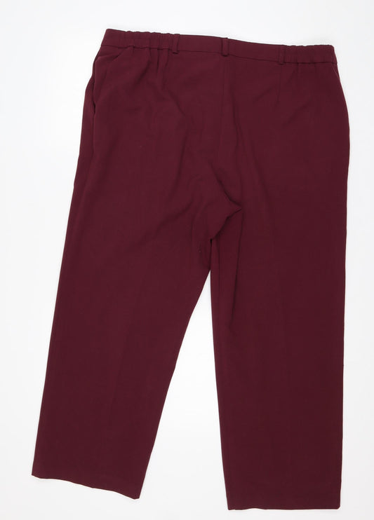 Womens UK Size 18 Special Collection Regular Fit  Purple Trousers