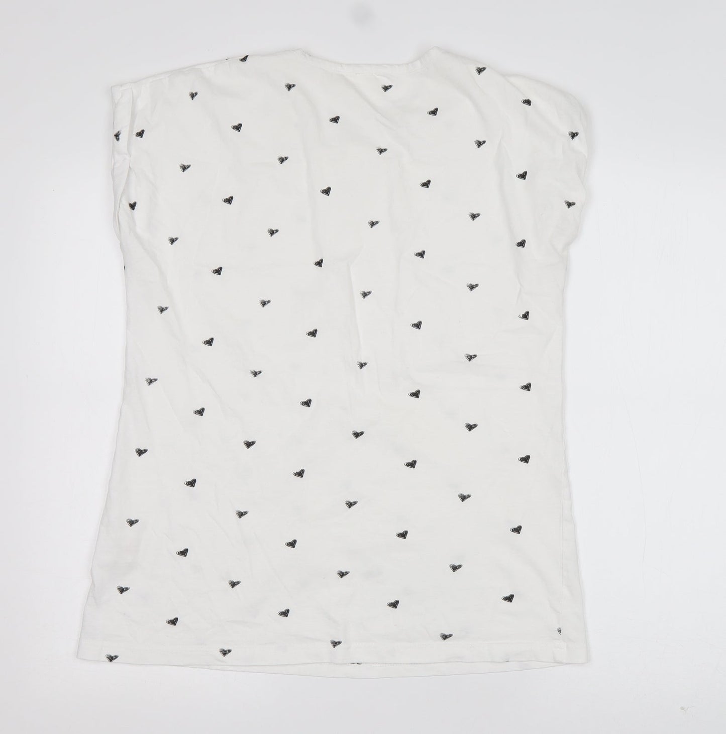 Womens UK Size 18 Miso White Basic T-Shirt