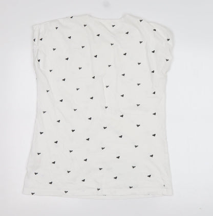 Womens UK Size 18 Miso White Basic T-Shirt
