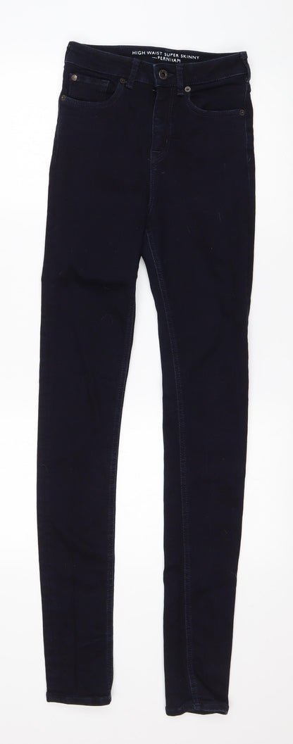 Womens UK Size 26 in Jack Wills Regular Fit Skinny Blue Jeans