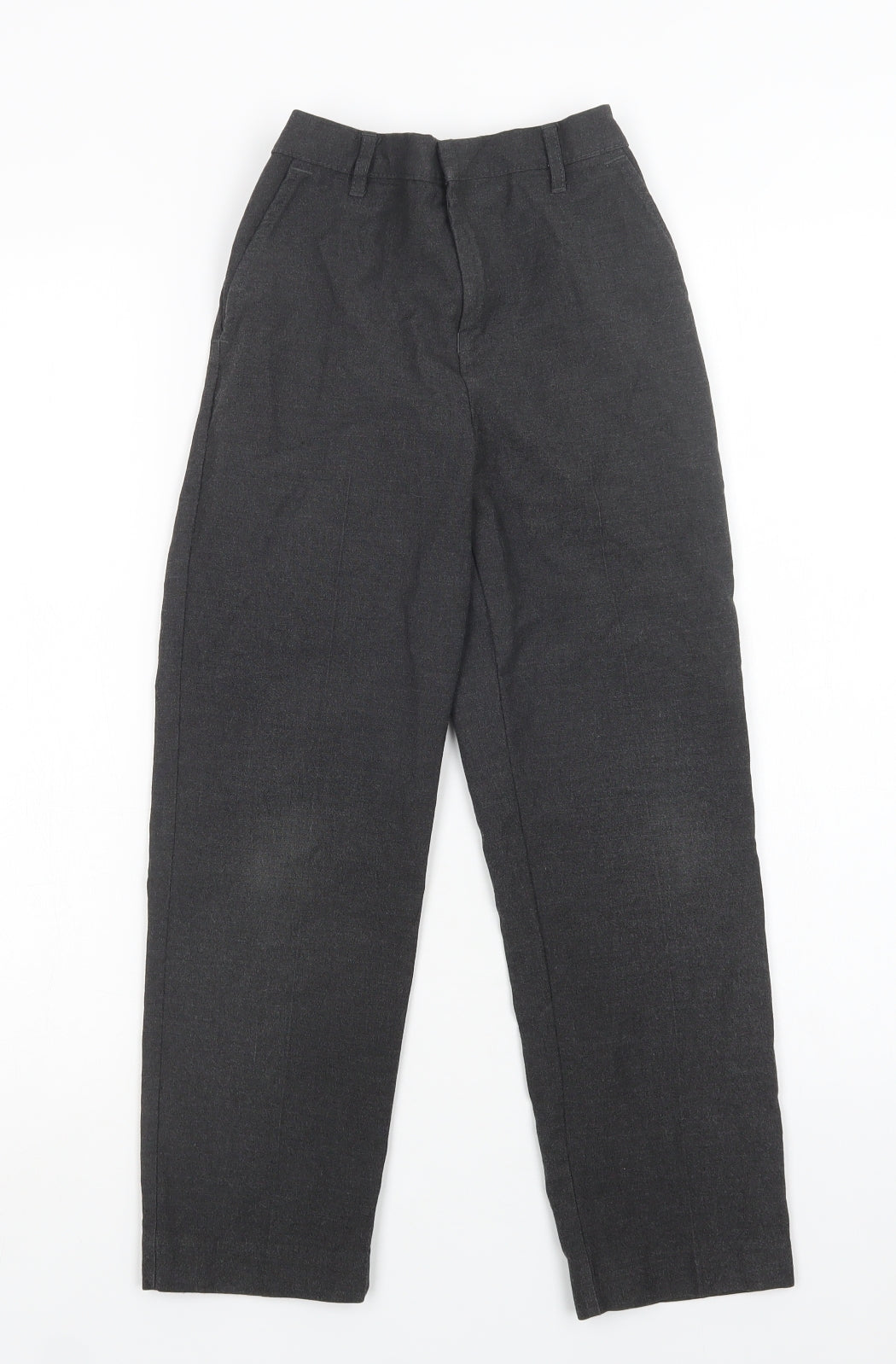 TU Boys Grey  Polyester Dress Pants Trousers Size 9 Years  Regular Hook & Loop - School Wear
