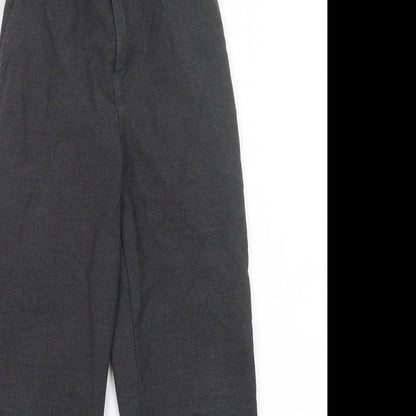 TU Boys Grey  Polyester Dress Pants Trousers Size 9 Years  Regular Hook & Loop - School Wear