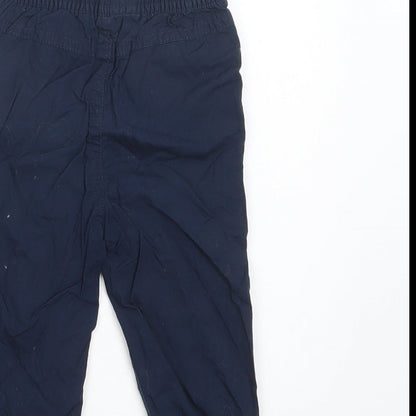 Primark Baby Blue  Cotton Jogger Trousers Size 12-18 Months  Drawstring