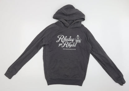 Salvage Fashion Mens Grey  Cotton Pullover Hoodie Size S