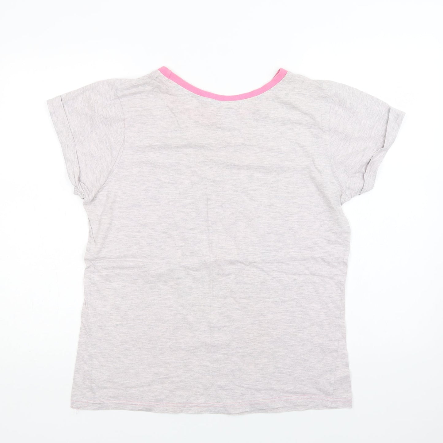 Disney Womens Grey  Cotton Top Pyjama Top Size 12   - Mickey and Friends