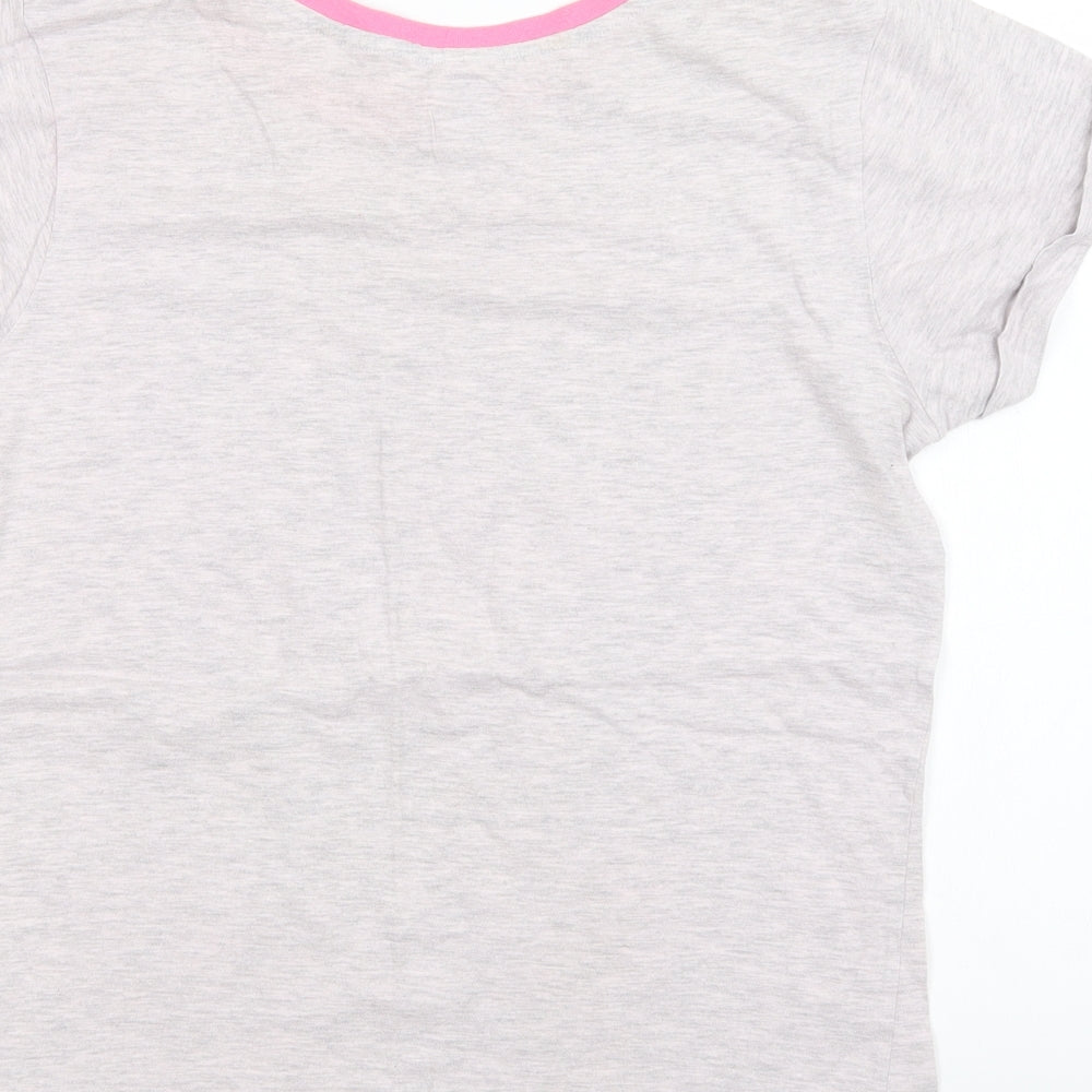 Disney Womens Grey  Cotton Top Pyjama Top Size 12   - Mickey and Friends