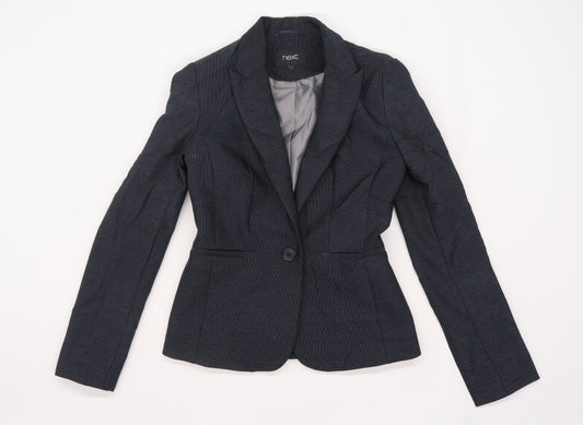 NEXT Womens Blue  Polyester Jacket Suit Jacket Size 6