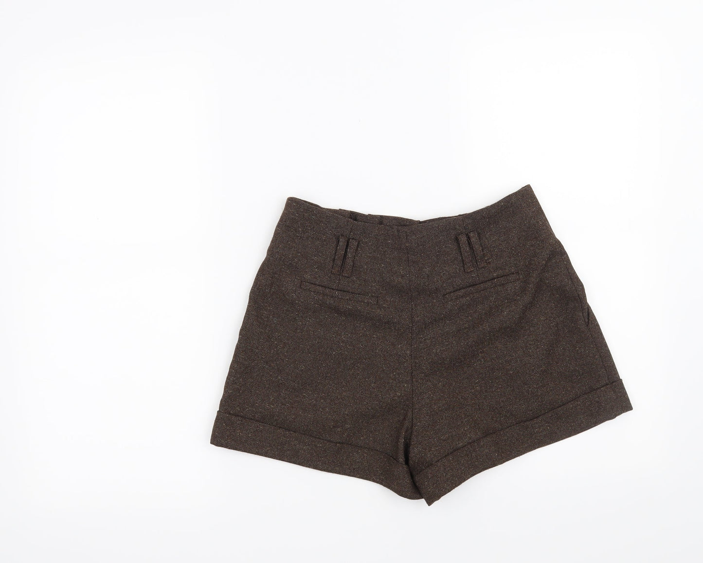 FOREVER 21 Womens Brown  Polyester Hot Pants Shorts Size XS L4 in Regular