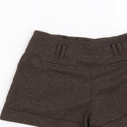 FOREVER 21 Womens Brown  Polyester Hot Pants Shorts Size XS L4 in Regular