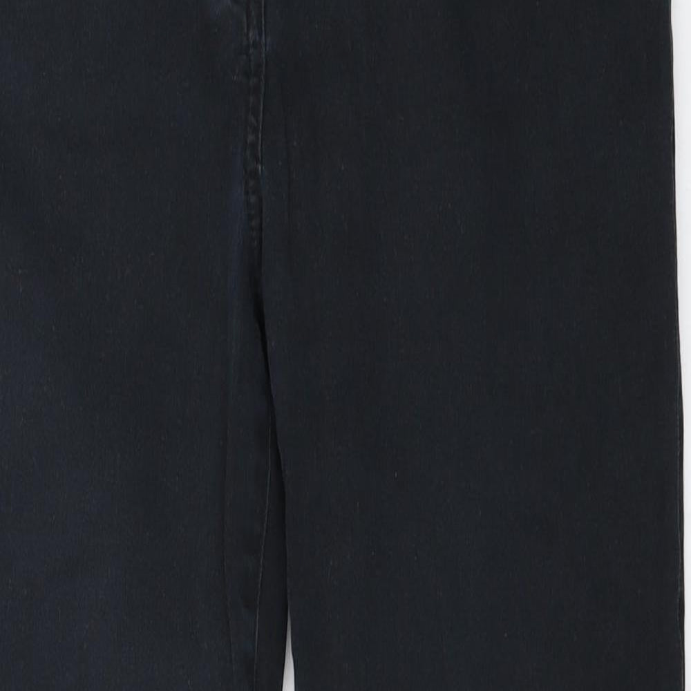 Damart Womens Black  Cotton Straight Jeans Size 29 in L28 in Regular