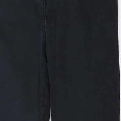 Damart Womens Black  Cotton Straight Jeans Size 29 in L28 in Regular