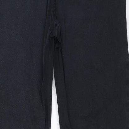 Damart Womens Black  Cotton Straight Jeans Size 29 in L28 in Regular