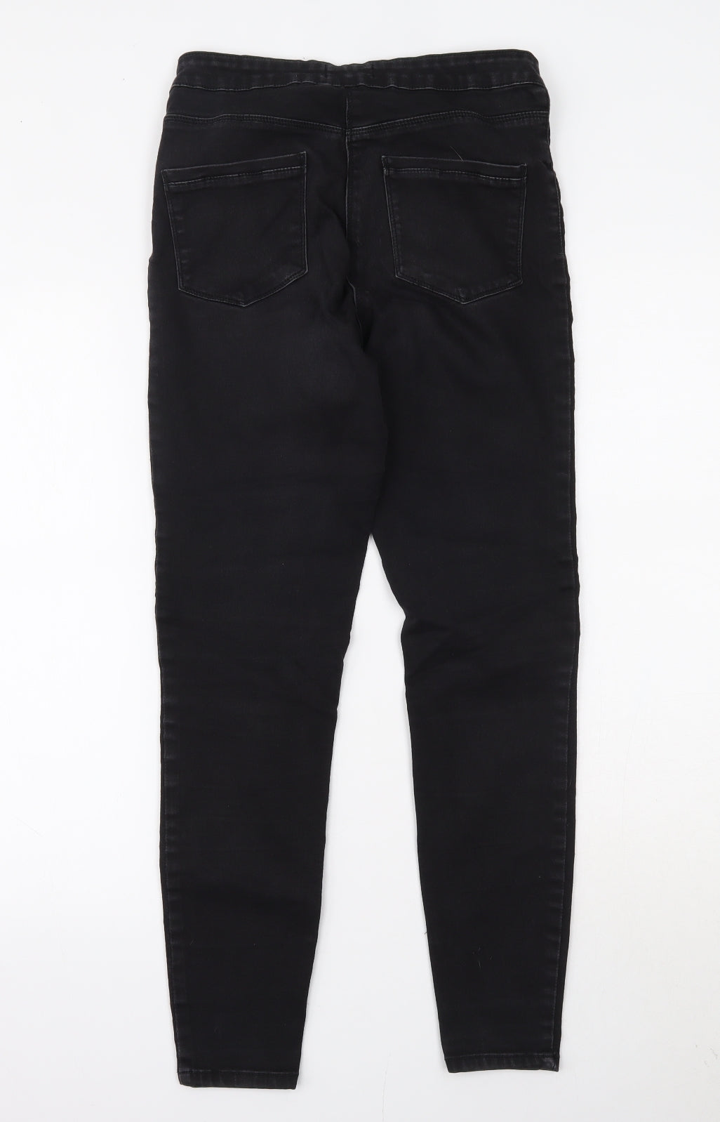 Womens UK Size 12 Papaya Regular Fit Skinny Black Jeans