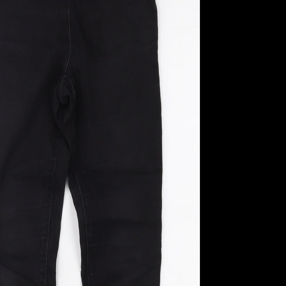 Womens UK Size 12 Papaya Regular Fit Skinny Black Jeans