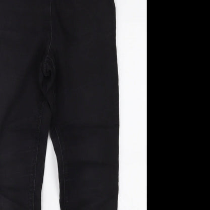 Womens UK Size 12 Papaya Regular Fit Skinny Black Jeans