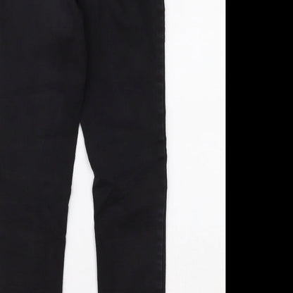 Womens UK Size 12 Papaya Regular Fit Skinny Black Jeans