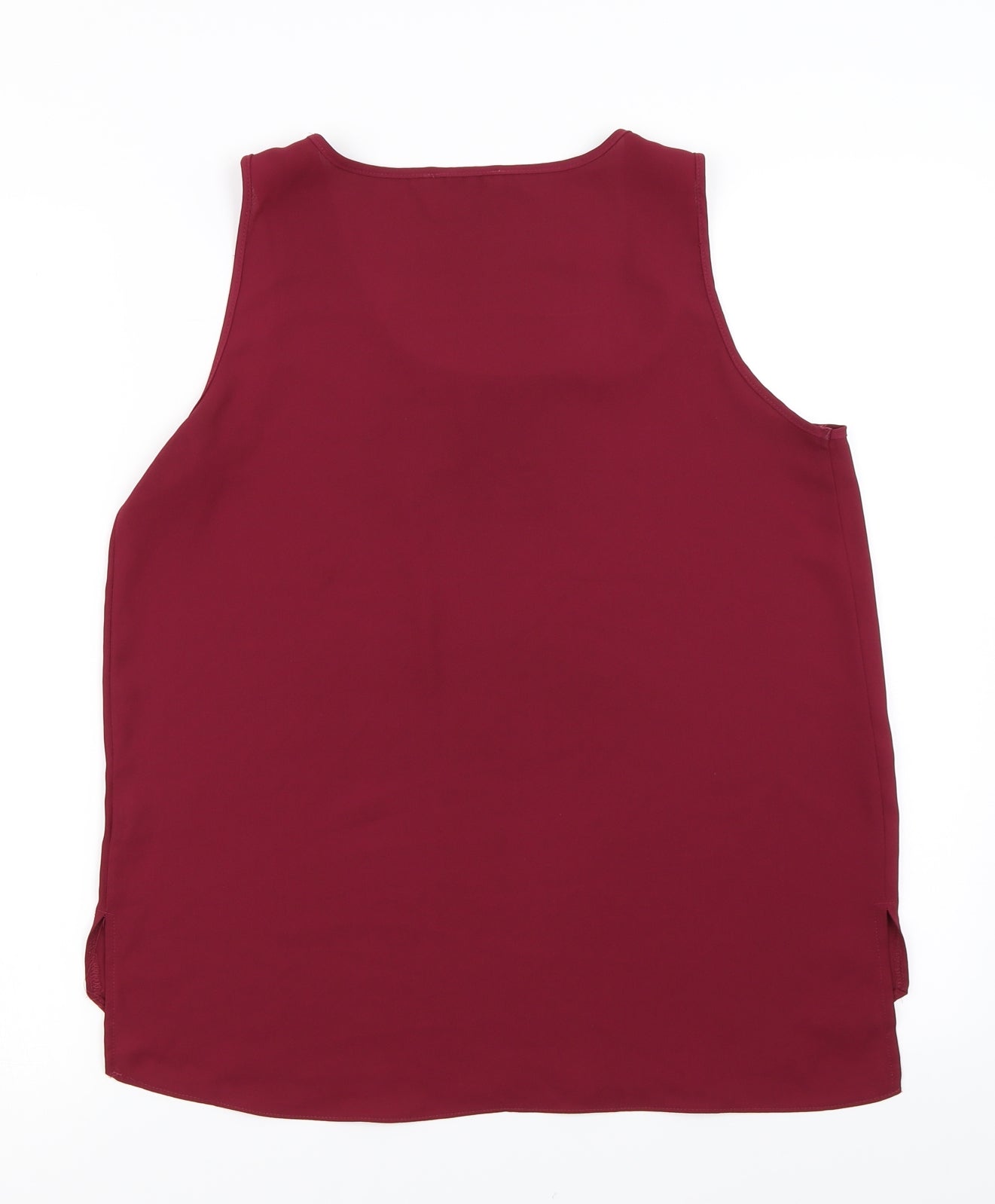 Matalan Womens Purple  Polyester Basic Blouse Size 10 Round Neck