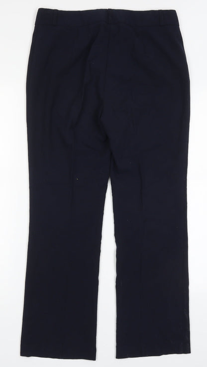 Womens UK Size 10 Marks and Spencer Regular Fit  Blue Trousers