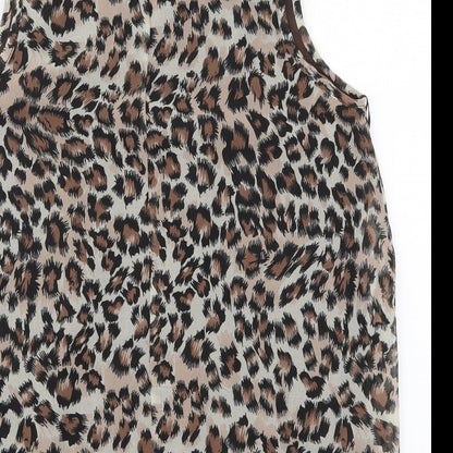 Womens UK Size 12 Select Brown Basic Blouse