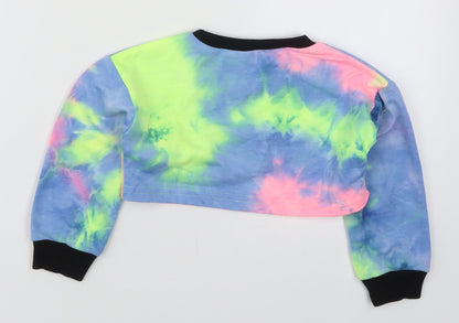 SheIn Girls Multicoloured  Polyester Pullover Sweatshirt Size 4 Years  Pullover - Abstract