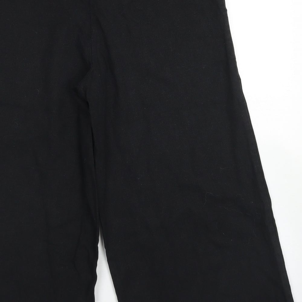 Cotton On Womens Black  Cotton Culotte Shorts Size 6 L20 in Regular