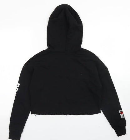 915 Generation Girls Black  Polyester Pullover Hoodie Size 12-13 Years   - Cropped