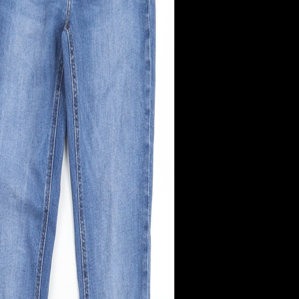 Denim Co Womens Blue  Cotton Skinny Jeans Size 6 L27 in Regular Button