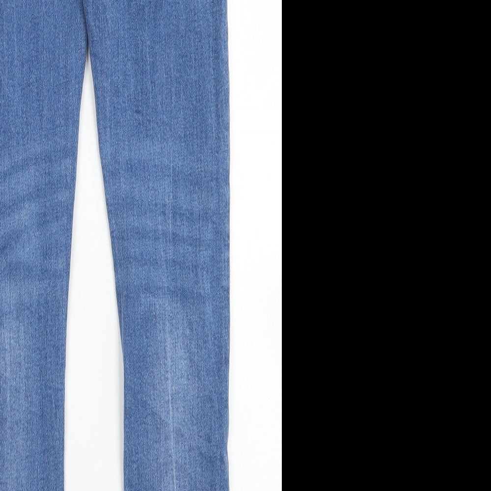 Denim Co Womens Blue  Cotton Skinny Jeans Size 6 L27 in Regular Button