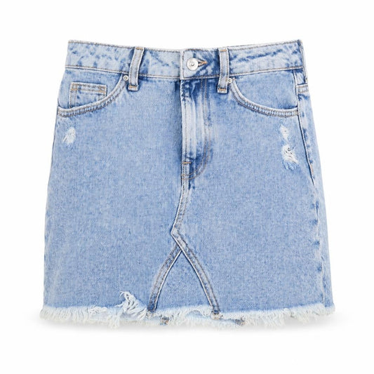 Womens UK Size 8 Divided A-Line Denim Skirt